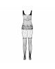 Бодістокінг Passion ECO BS001 One Size black, з доступом, імітація підв’язок, флористичний декор Бодістокінг Passion ECO BS001 One Size black, з доступом, імітація підв’язок, флористичний декор