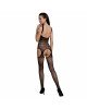 Бодістокінг Passion ECO BS005 black, щільний, відкритий доступ, імітація підв’язок Бодістокінг Passion ECO BS005 black, щільний, відкритий доступ, імітація підв’язок