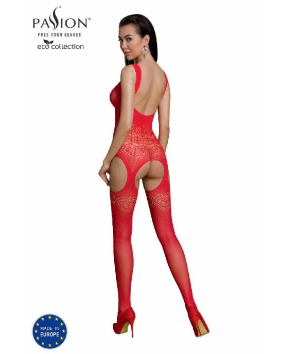 Бодістокінг Passion ECO BS005 red, щільний, відкритий доступ, імітація підв’язок Бодістокінг Passion ECO BS005 red, щільний, відкритий доступ, імітація підв’язок