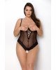 Боді Passion Exclusive North Body 6XL/7XL black, відкриті груди, з доступом, вініл та мережива Боді Passion Exclusive North Body 6XL/7XL black, відкриті груди, з доступом, вініл та мережива
