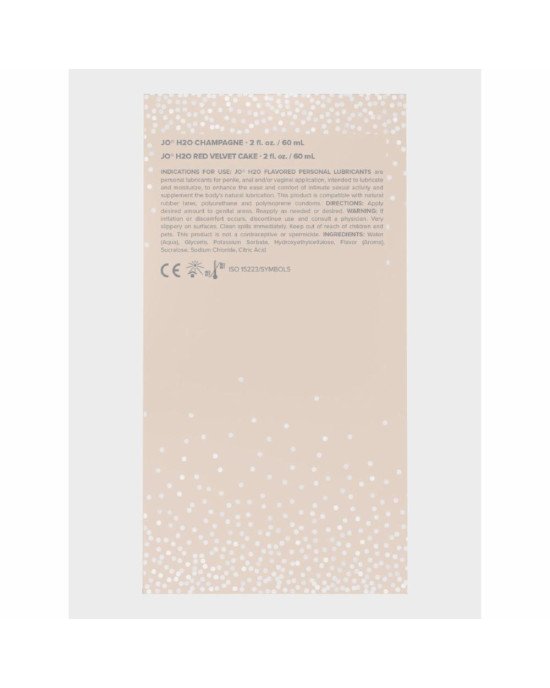 Набір смакових змазок System JO Champagne & Red Velvet Cake (2×60 мл), Limited Edition