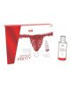 Набір Intt BRAZILIAN PANTY RED: трусики на зав’язках S-XL з перлинним кільцем + полунична змазка Набір Intt BRAZILIAN PANTY RED: трусики на зав’язках S-XL з перлинним кільцем + полунична змазка