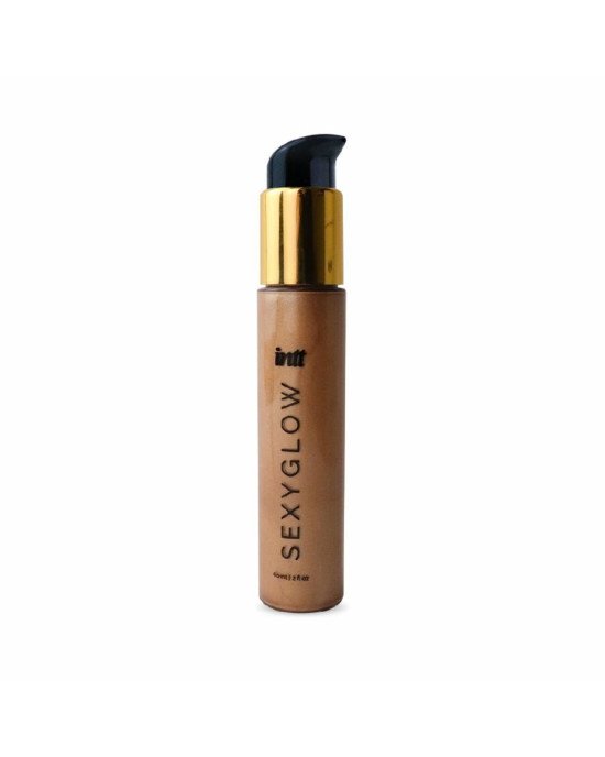 Крем-шимер для тіла Intt Sexy Glow (60 мл) з олією ши та ароматом ванілі, сяйна засмагла шкіра Крем-шимер для тіла Intt Sexy Glow (60 мл) з олією ши та ароматом ванілі, сяйна засмагла шкіра