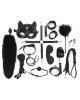 Набір Art of Sex - Maxi BDSM Set Leather, 13 предметів, натуральна шкіра, Чорний