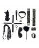 Набір Art of Sex - Spikes BDSM Set Leather, 10 предметів, натуральна шкіра, Чорний Набір Art of Sex - Spikes BDSM Set Leather, 10 предметів, натуральна шкіра, Чорний