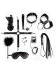 Набір Art of Sex - Spikes BDSM Set Leather, 10 предметів, натуральна шкіра, Чорний Набір Art of Sex - Spikes BDSM Set Leather, 10 предметів, натуральна шкіра, Чорний