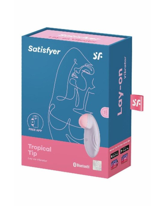 Смарт-вібратор для клітора Satisfyer Tropical Tip Light Lilac Смарт-вібратор для клітора Satisfyer Tropical Tip Light Lilac