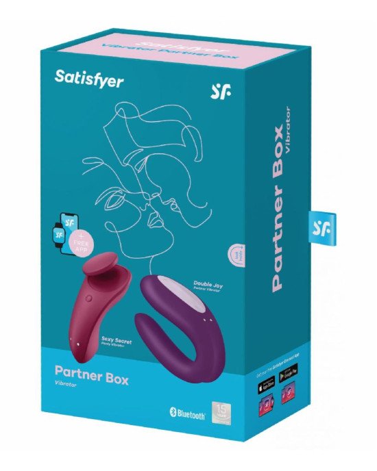 Набір Satisfyer Partner Box 1 (вібратор для пар Double Joy + вібратор у трусики Sexy Secret)