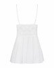 Сатиновий пеньюар з мереживом Obsessive 810-BAB-2 babydoll & thong L/XL, білий, пеньюар, танга Сатиновий пеньюар з мереживом Obsessive 810-BAB-2 babydoll & thong L/XL, білий, пеньюар, танга