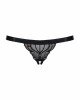 Мереживні танги з доступом Obsessive 828-THC-1 crotchless thong S/M, чорні Мереживні танги з доступом Obsessive 828-THC-1 crotchless thong S/M, чорні