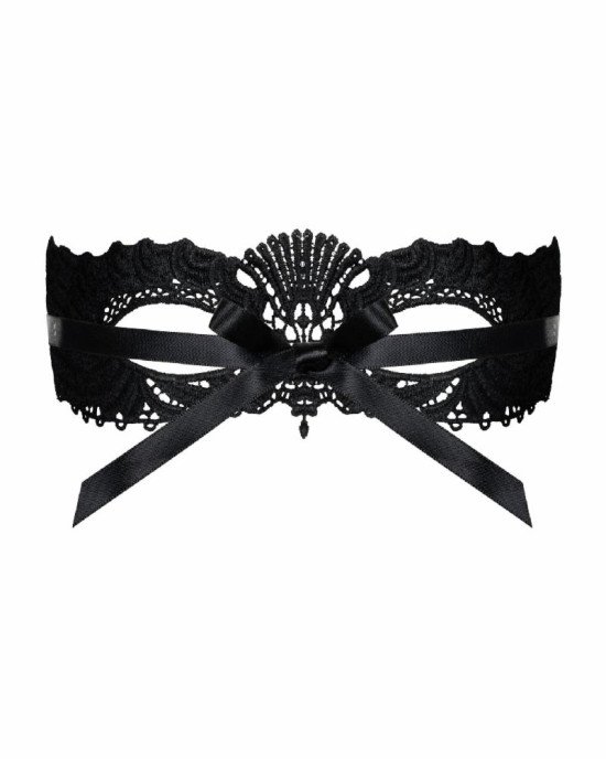 Мереживна маска Obsessive A700 mask, єдиний розмір, чорна Мереживна маска Obsessive A700 mask, єдиний розмір, чорна