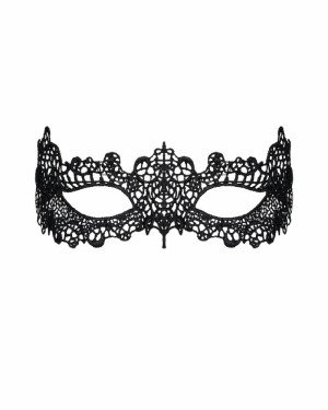 Мереживна маска Obsessive A701 mask, єдиний розмір, чорна Мереживна маска Obsessive A701 mask, єдиний розмір, чорна