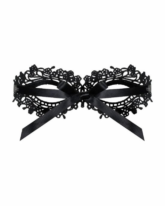 Мереживна маска Obsessive A710 mask, єдиний розмір, чорна Мереживна маска Obsessive A710 mask, єдиний розмір, чорна
