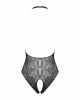 Бодістокінг з ефектом шнурівки Obsessive B113 teddy S/M/L відкрита спина, халтер, з доступом Бодістокінг з ефектом шнурівки Obsessive B113 teddy S/M/L відкрита спина, халтер, з доступом