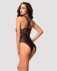 Бодістокінг з великою та дрібною сіткою Obsessive B118 teddy S/M/L, чорний, з доступом Бодістокінг з великою та дрібною сіткою Obsessive B118 teddy S/M/L, чорний, з доступом