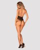 Бодістокінг з великими осередками та відкритою спиною Obsessive B113 teddy S/M/L, халтер