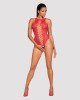 Ажурний бодістокінг із ефектом шнурівки Obsessive B120 teddy red S/M/L, червоний Ажурний бодістокінг із ефектом шнурівки Obsessive B120 teddy red S/M/L, червоний