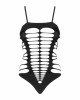 Бодістокінг із поперечними вирізами Obsessive B122 teddy S/M/L, чорний Бодістокінг із поперечними вирізами Obsessive B122 teddy S/M/L, чорний