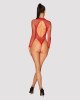Сітчастий бодістокінг із довгим рукавом Obsessive B126 teddy red S/M/L, червоний Сітчастий бодістокінг із довгим рукавом Obsessive B126 teddy red S/M/L, червоний