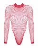 Сітчастий бодістокінг із довгим рукавом Obsessive B126 teddy red S/M/L, червоний Сітчастий бодістокінг із довгим рукавом Obsessive B126 teddy red S/M/L, червоний