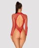 Сітчастий бодістокінг із довгим рукавом Obsessive B126 teddy red S/M/L, червоний Сітчастий бодістокінг із довгим рукавом Obsessive B126 teddy red S/M/L, червоний