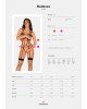 Боді зі стреп із доступом Obsessive Badossa crotchless teddy L/XL, чорний Боді зі стреп із доступом Obsessive Badossa crotchless teddy L/XL, чорний