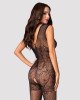 Бодістокінг Obsessive Bodystocking F234 S/M/L, абстрактний малюнок, глибоке декольте Бодістокінг Obsessive Bodystocking F234 S/M/L, абстрактний малюнок, глибоке декольте
