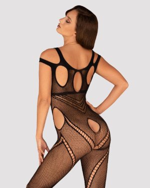 Бодістокінг Obsessive Bodystocking G322 S/M/L, фантасмагорично-силуетний крій Бодістокінг Obsessive Bodystocking G322 S/M/L, фантасмагорично-силуетний крій