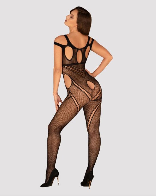 Бодістокінг Obsessive Bodystocking G322 S/M/L, фантасмагорично-силуетний крій Бодістокінг Obsessive Bodystocking G322 S/M/L, фантасмагорично-силуетний крій