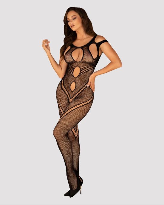 Бодістокінг Obsessive Bodystocking G322 S/M/L, фантасмагорично-силуетний крій Бодістокінг Obsessive Bodystocking G322 S/M/L, фантасмагорично-силуетний крій