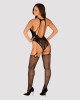 Бодістокінг Obsessive Bodystocking G324 S/M/L black, силуетний малюнок Бодістокінг Obsessive Bodystocking G324 S/M/L black, силуетний малюнок