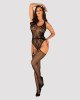 Бодістокінг Obsessive Bodystocking G324 S/M/L black, силуетний малюнок Бодістокінг Obsessive Bodystocking G324 S/M/L black, силуетний малюнок