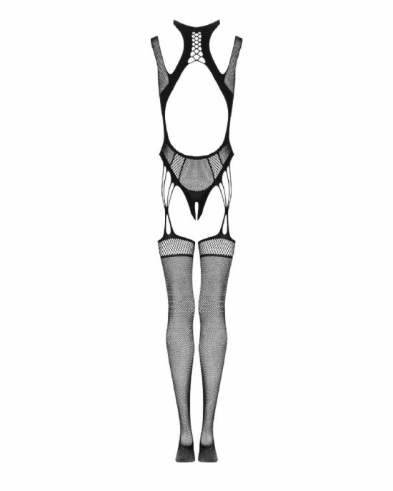Ажурний бодістокінг з отворами Obsessive Bodystocking G327 black S/M/L, чорний, комбінезон, з доступ Ажурний бодістокінг з отворами Obsessive Bodystocking G327 black S/M/L, чорний, комбінезон, з доступ