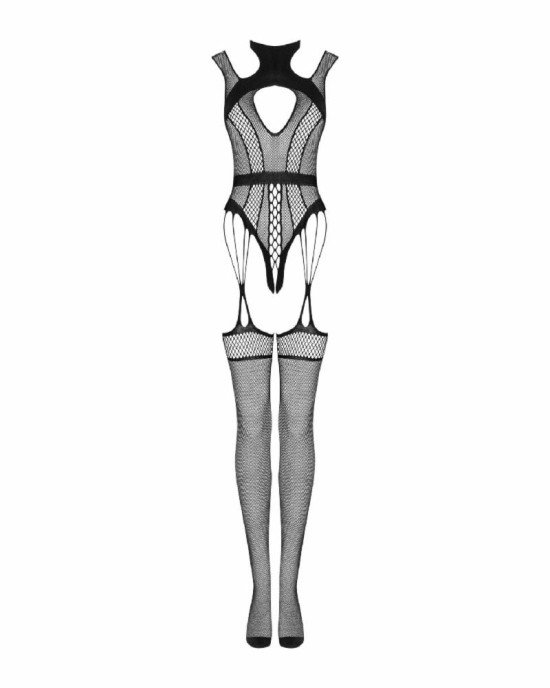 Ажурний бодістокінг з отворами Obsessive Bodystocking G327 black S/M/L, чорний, комбінезон, з доступ Ажурний бодістокінг з отворами Obsessive Bodystocking G327 black S/M/L, чорний, комбінезон, з доступ