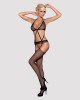 Сітчастий бодістокінг з імітацією топа, пояса та панчохи Obsessive Bodystocking N108 S/M/L, чорний, Сітчастий бодістокінг з імітацією топа, пояса та панчохи Obsessive Bodystocking N108 S/M/L, чорний,