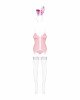 Еротичний костюм зайчика Obsessive Bunny suit 4 pcs costume pink L/XL, рожевий, топ з підв’язками, т Еротичний костюм зайчика Obsessive Bunny suit 4 pcs costume pink L/XL, рожевий, топ з підв’язками, т