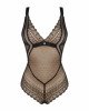 Мереживне боді з декольте Obsessive Estiqua teddy M/L, чорне, широкі лямки Мереживне боді з декольте Obsessive Estiqua teddy M/L, чорне, широкі лямки