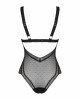 Мереживне боді з декольте Obsessive Estiqua teddy M/L, чорне, широкі лямки Мереживне боді з декольте Obsessive Estiqua teddy M/L, чорне, широкі лямки