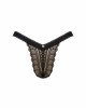 Мереживні трусики із заниженою талією Obsessive Estiqua panties M/L, чорні Мереживні трусики із заниженою талією Obsessive Estiqua panties M/L, чорні