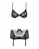 Еротичний костюм покоївки Obsessive Maidme set 5pcs S/M, бюстгальтер, пояс з фартухом, панчохи, стрі Еротичний костюм покоївки Obsessive Maidme set 5pcs S/M, бюстгальтер, пояс з фартухом, панчохи, стрі