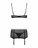 Еротичний костюм покоївки Obsessive Maidme set 5pcs L/XL, бюстгальтер, пояс з фартухом, панчохи, стр Еротичний костюм покоївки Obsessive Maidme set 5pcs L/XL, бюстгальтер, пояс з фартухом, панчохи, стр