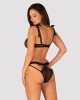 Напівпрозорий еротичний комплект Obsessive Obsessivia 2-pcs set black S/M, бюстгальтер та трусики, а Напівпрозорий еротичний комплект Obsessive Obsessivia 2-pcs set black S/M, бюстгальтер та трусики, а
