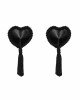 Еротичні наклейки на соски з пензликами Obsessive Tassel nipple covers black, чорні Еротичні наклейки на соски з пензликами Obsessive Tassel nipple covers black, чорні