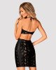 Сукня під зміїну шкіру Obsessive Vivianty dress XS/S, чорна Сукня під зміїну шкіру Obsessive Vivianty dress XS/S, чорна