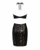 Сукня під зміїну шкіру Obsessive Vivianty dress M/L, чорна Сукня під зміїну шкіру Obsessive Vivianty dress M/L, чорна