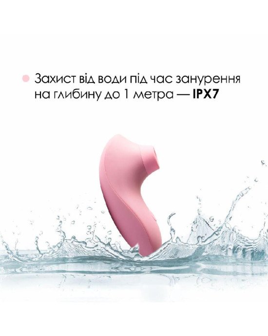 Вакуумний стимулятор Svakom Pulse Lite Neo Pale Rosette керується зі смартфона Вакуумний стимулятор Svakom Pulse Lite Neo Pale Rosette керується зі смартфона