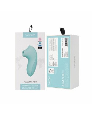 Вакуумний стимулятор Svakom Pulse Lite Neo Seafoam Blue, керується зі смартфона Вакуумний стимулятор Svakom Pulse Lite Neo Seafoam Blue, керується зі смартфона