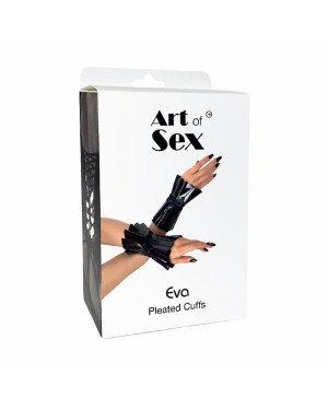Плісовані манжети на руки Art of Sex - Eva, колір червоний Плісовані манжети на руки Art of Sex - Eva, колір червоний