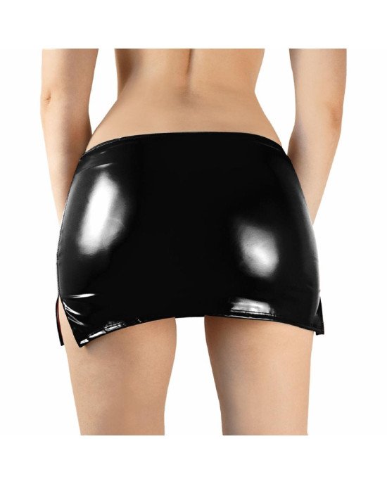 Сексуальна вінілова спідниця Art of Sex - Stella, розмір L-2XL, колір чорний Сексуальна вінілова спідниця Art of Sex - Stella, розмір L-2XL, колір чорний