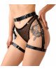 Сексуальні гартери Art of Sex - Gwen із натуральної шкіри, розмір XS-2XL, колір чорний Сексуальні гартери Art of Sex - Gwen із натуральної шкіри, розмір XS-2XL, колір чорний